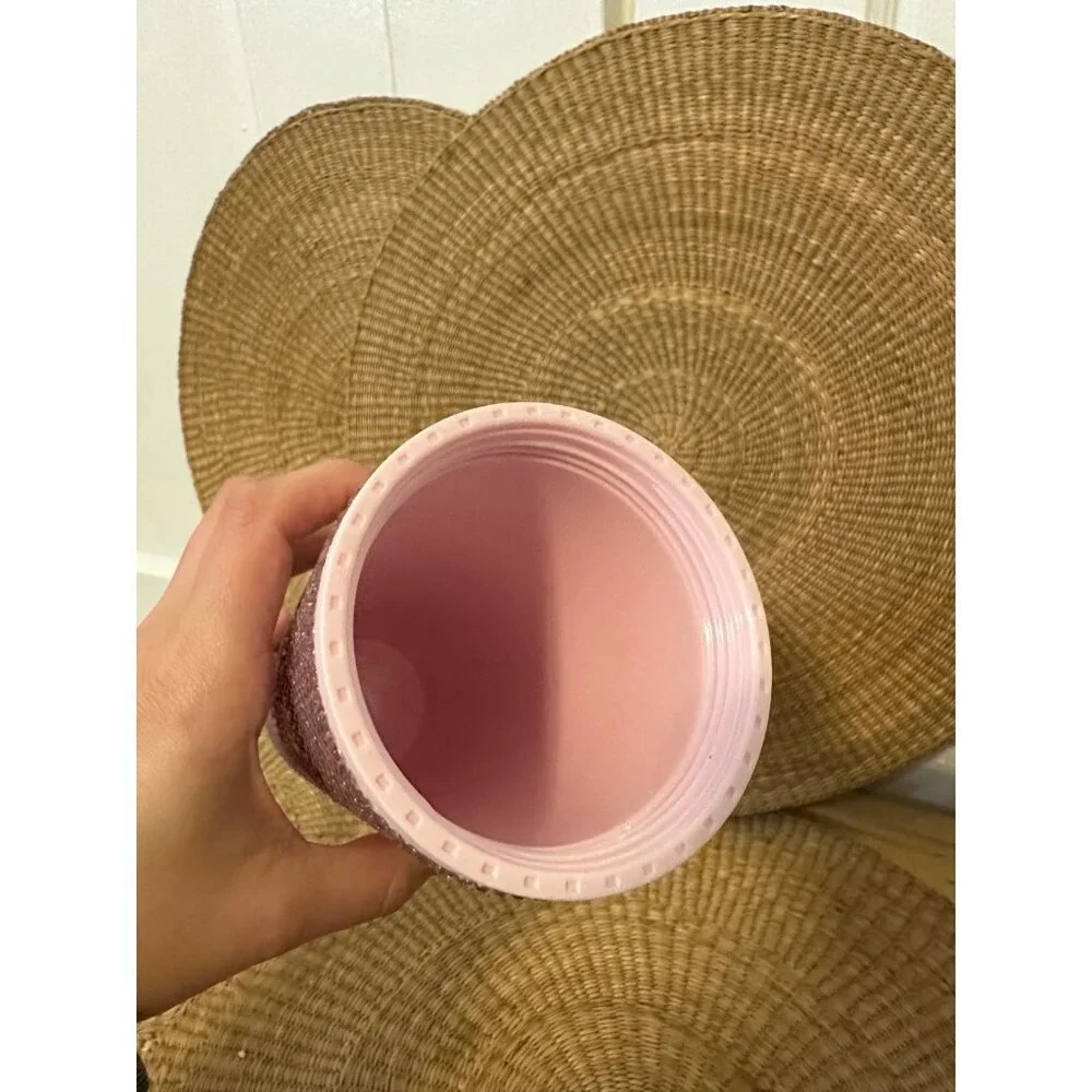 Pink Breast Cancer gem tumbler cup